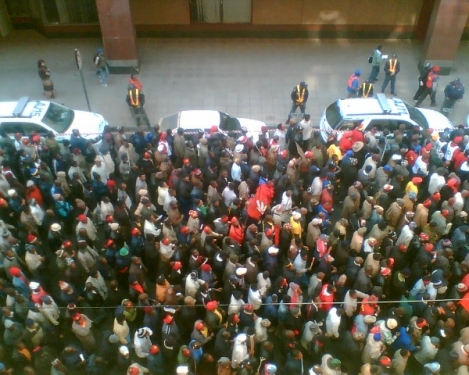 Streik in der Anderson Street