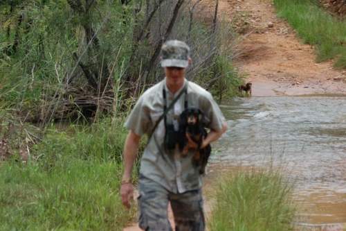 Wallace mit Hund